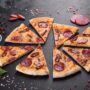 fresh delicious pizza made in a hearth oven 90x90