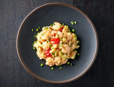 plate of risotto